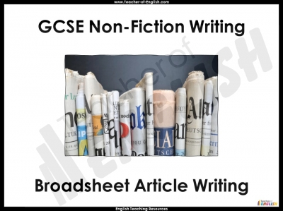 GCSE Broadsheet Article Writing